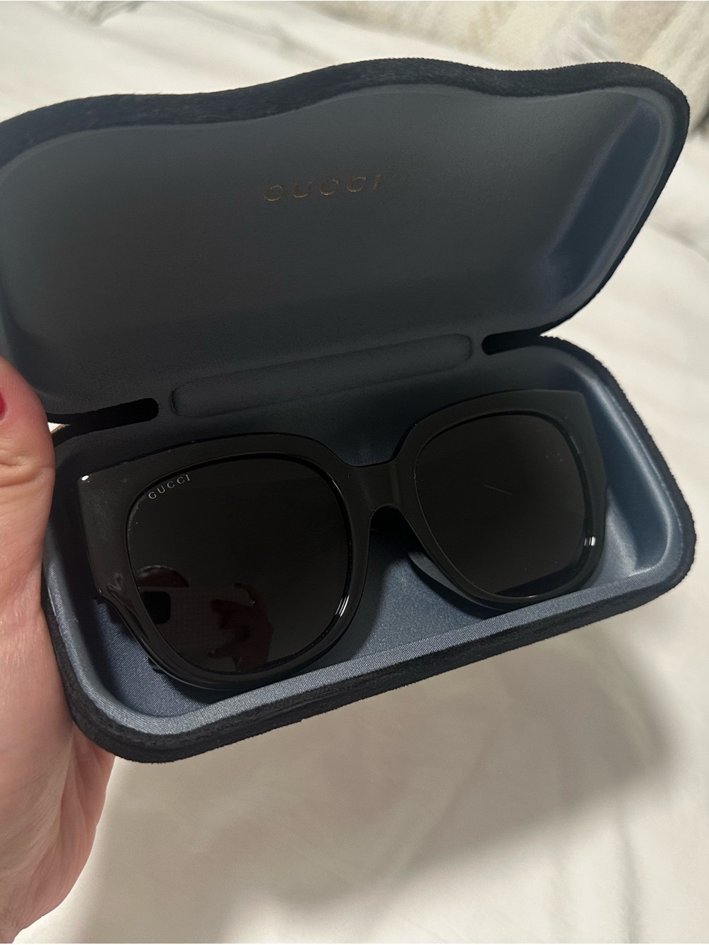 Gucci Women’s Black Oversized Square Sunglasses